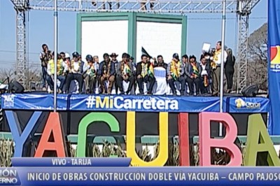 Yacuiba: Gobierno inicia construcción de la primera doble vía