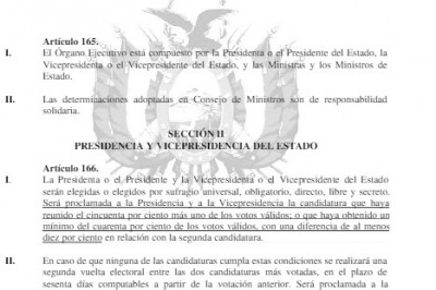¿Qué dice la Constitución sobre la segunda vuelta electoral?