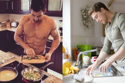 Hombres que cocinan y limpian la casa son un imán para las mujeres