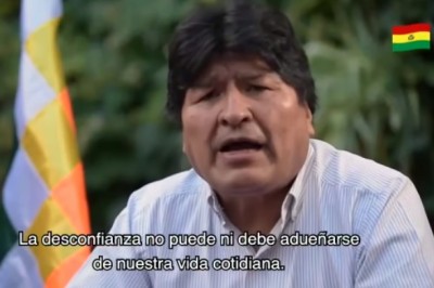 Evo propone acuerdo político para garantizar la paz, respeto y “cerrar heridas”