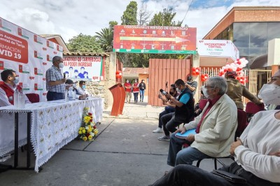 Para reforzar la campaña de vacunación contra el Covid-19, Gobernación inaugura nuevo centro Vacunatorio Central