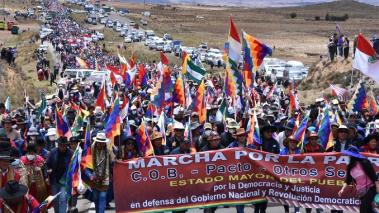 Activistas opositores ven una marcha de &ldquo;nuevos millonarios del MAS&rdquo; y &ldquo;federalistas del Chapare&rdquo;