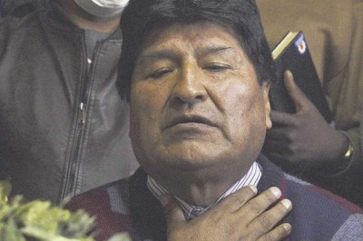 Evo dice que se siente espiado y perseguido