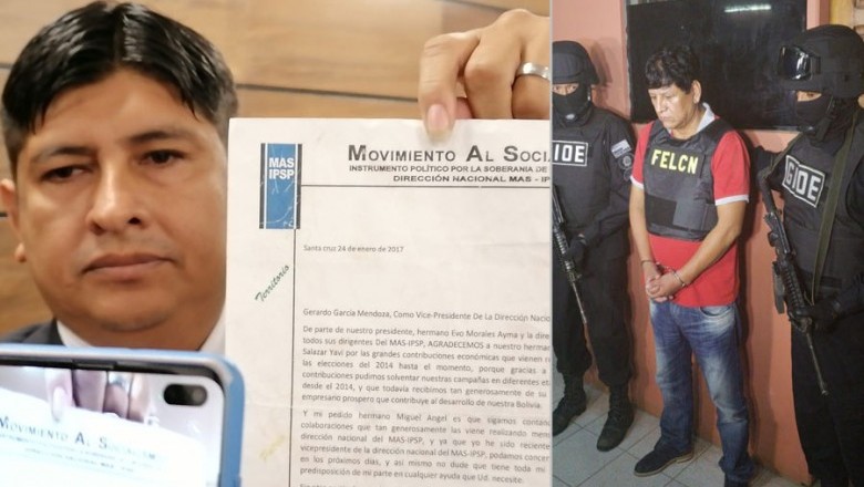 Diputado Cu&eacute;llar revela carta en que supuestamente el MAS agradece a un &lsquo;narco&rsquo; por aportes econ&oacute;micos
