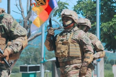 Yacuiba: Con presencia del alcalde Carlos Brú, se llevó adelante el acto conmemorativo a los 212 años del ejército boliviano.