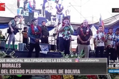 Desde Argentina, Evo llama a la unidad y pide lealtad al MAS