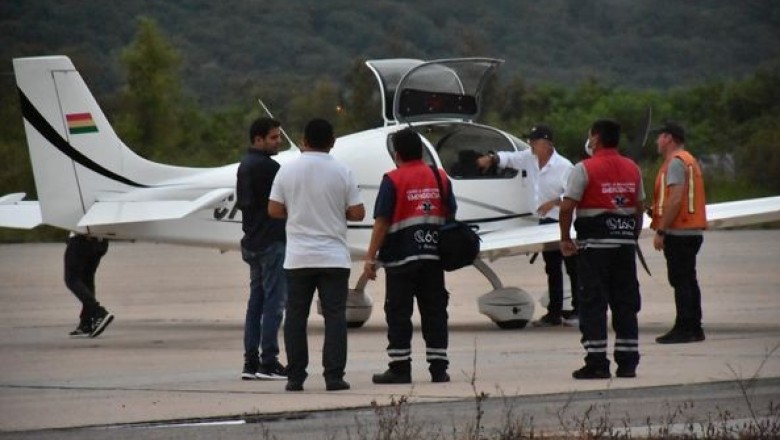 AVIONETA ATERRIZA DE EMERGENCIA EN YACUIBA Y AMBULANCIA DEL SISTEMA 160 ACUDE DE MANERA INMEDIATA AL LLAMADO 